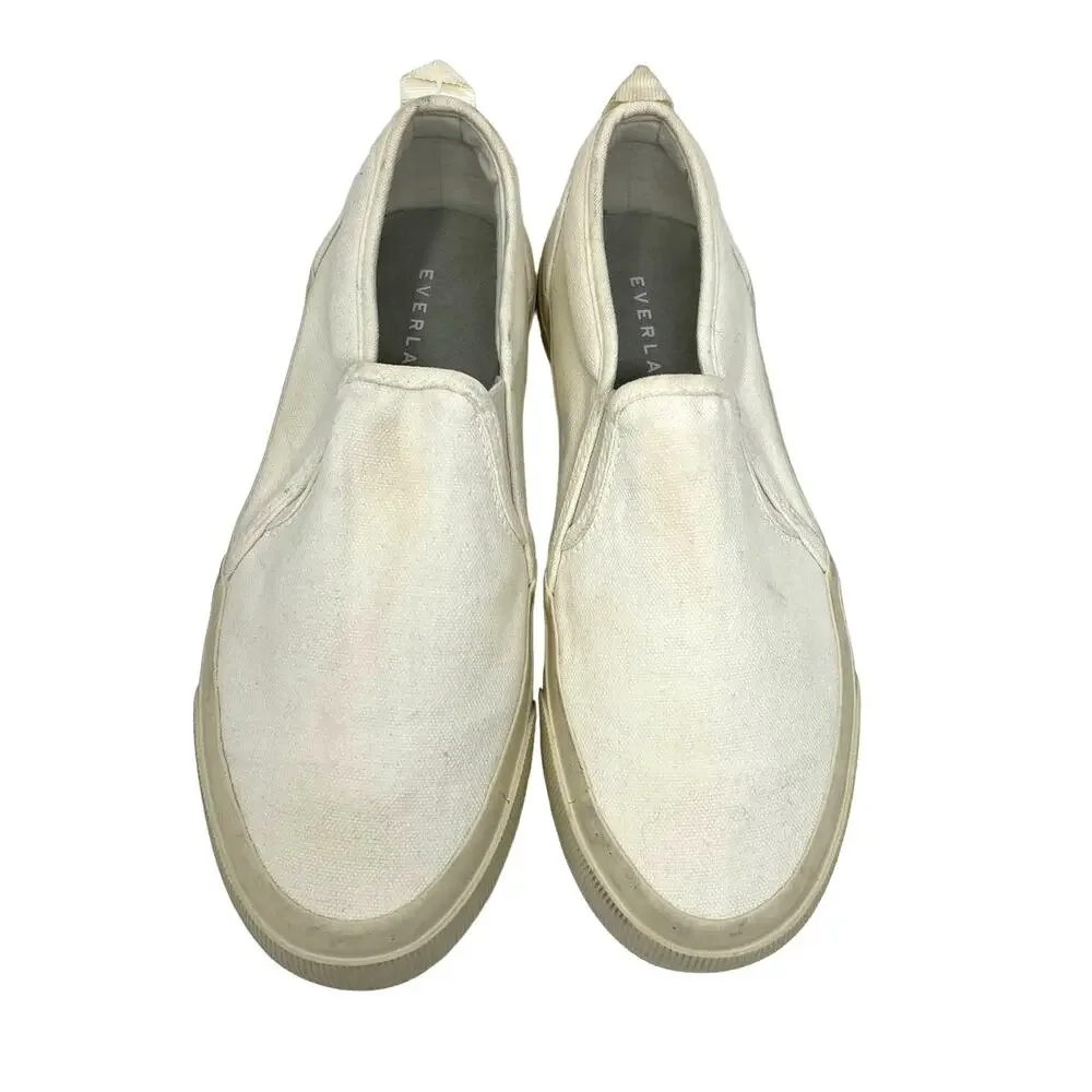 Everlane The‎ Forever Slip-On Sneaker White Women's Size 5.5 Men's 4 NEW